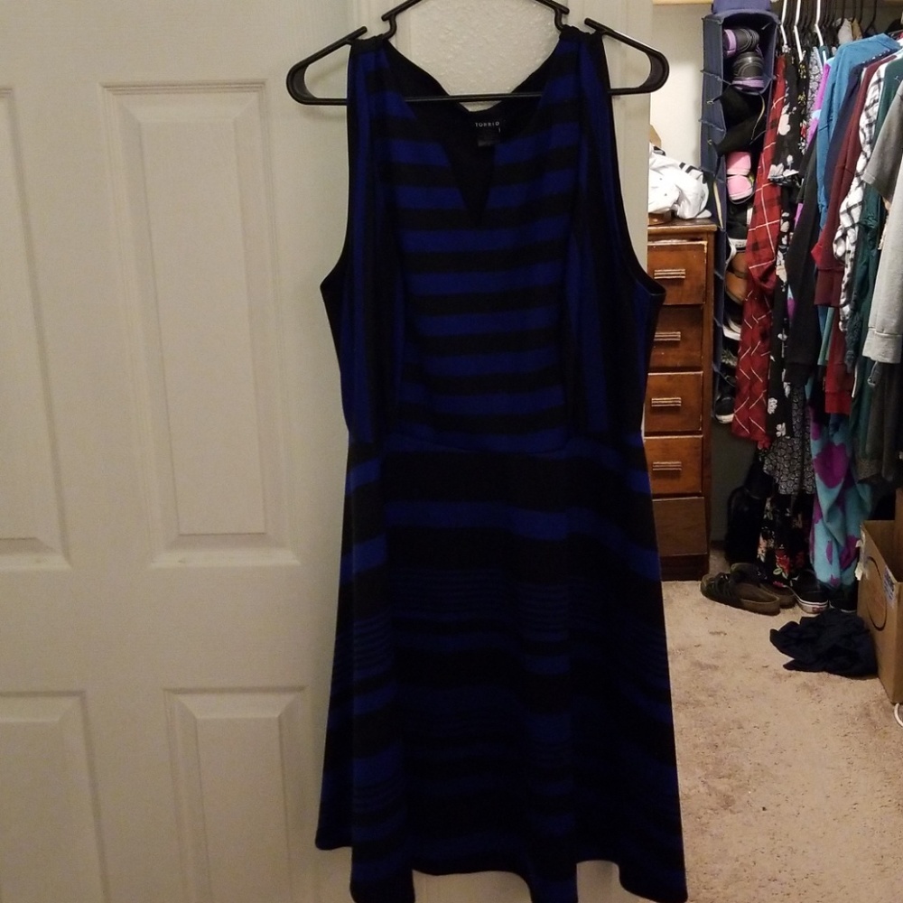 Black and Blue Dress
